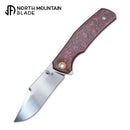 North Mountain Blade Generation Jellyfish 4th Generation 3.5in M390 Blade Red Ceramic Carbon Fiber Handle