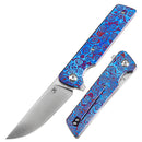 Kansept Anomaly 3.14" Satin CPM S35VN Timascus + Timascus Clip Blue  K2038A7