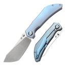 Kansept Tipper 3.38" CPM S35VN Blue Anodized Titanium Plain Blue K1079A1