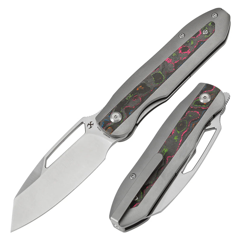 KANSEPT Thunderhead 3.58" CPM S35VN Plain Gray Green Pink K1106A4