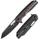 Kansept Shard 3.48" CPM-S35VN Blackstonewashed Titanium & Copper Carbon Fiber BlackK1006C1