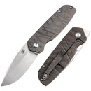Kansept Turaco 2.85" CPM-S35VN Tiger Stripe Flamed Titanium Gray K2049A4