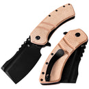 Kansept XL Korvid 3.55" 154CM Brown Micarta T1030A2