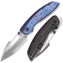 Kansept Link 3.0" CPM 20CV Timascus + Blackwash Titanium Black purple K1068A3