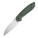 Kansept Prometheus 3.29" Stonewashed 14C28N Green Micarta T1040A2