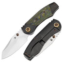 CAVEMAN Stonewashed CPM 20CV Blackwash Titanium, Gecko CamoCarbon