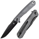 Kansept Qilin 3.43" Blackwash 154CM Black Micarta Handles - T1047A1