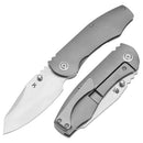 CAVEMAN Stonewashed CPM 20CV Stonewashed Titanium