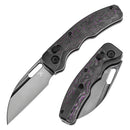 Kansept Vivid 3.04'' Mirror DLC CPM S35VN Blackwashed Titanium with Purple Haze Fatcarbon K1094V4