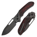 Quasar Blackwash 154CM 3CR,Red and Black G-mascus