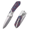 REMETTE RT-Meteor 2.99in M390 Blade Titanium + Nebula Carbon Fiber Handle RTPT-A