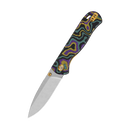 QSP Ferret Mardi Gras Exclusive 3in Nitro V Stonewashed Blade G10 Handles