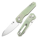 Tenable Beaver 3.44" Stonewashed Nitro-V Blade Jade G10 T1105V4