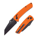 Kansept Main Street 3.36" Black Stonewashed 154CM Orange G10 T1015V2