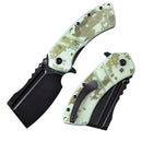 Kansept XL Korvid 3.55" 154CM Jade and Camouflage G10 T1030B2