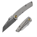 Kansept Little Main Street 2.26" Stonewashed CPM-S35VN Titanium Gray K2015A1