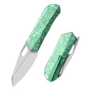Remette Woodpecker RTWP-IG – 2.95" M390 Reverse Tanto, Crystallized Titanium