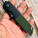 Kansept Warrior T1005T2 – Black TiCN/Stonewashed Tanto D2 Blade, Black & Green G10 Handle, Kim Ning Design