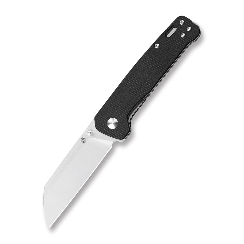 QSP PENGUIN QS130-I Folding Knife SATIN D2 Black Micarta