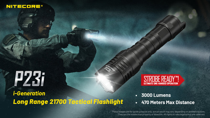 Nitecore P23i 3000 Lumen USB-C Rechargeable Flashlight 1 * 21700 Battery Included