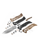 BENCHMADE AUTO MINI ADAMAS 2730-03 3.25" SATIN CPM-MAGNACUT MARBLED CARBON FIBER HANDLES