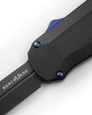 Benchmade 3400BK Autocrat Automatic OTF Knife 3.71in Blade S30V Steel Black G-10 Blue accents