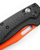 Benchmade TAGGEDOUT AXIS Lock Folding Knife 3.5" Magnacut Clip Point Carbon Fiber Scales 15535OR-1