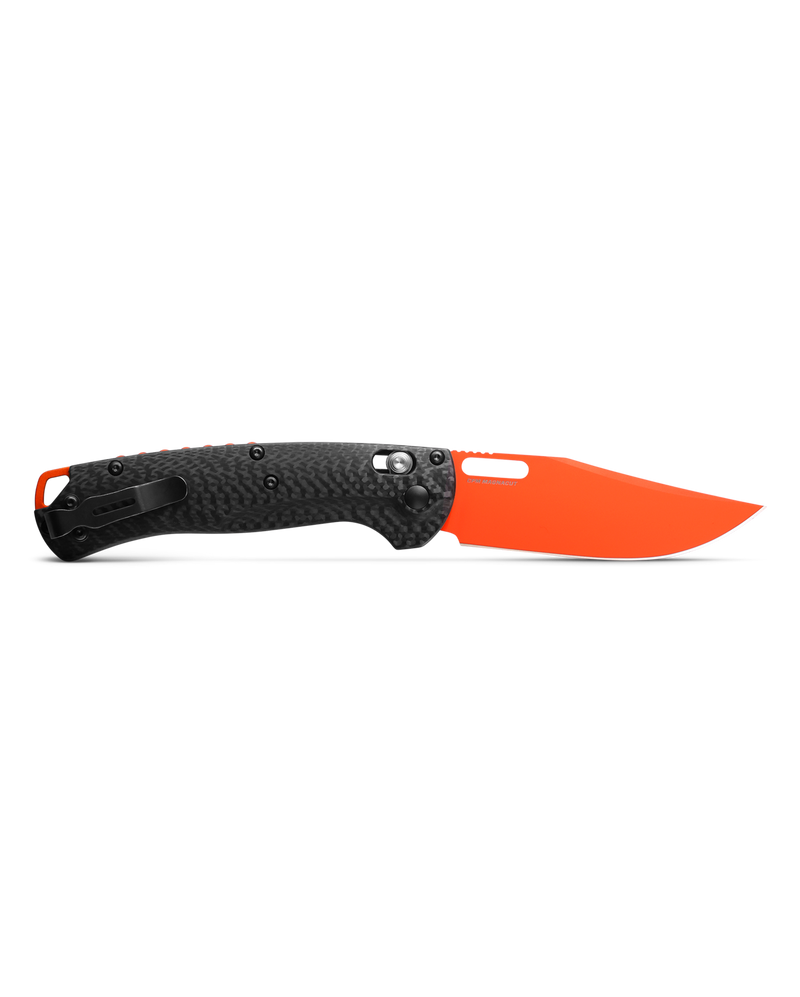 Benchmade TAGGEDOUT AXIS Lock Folding Knife 3.5" Magnacut Clip Point Carbon Fiber Scales 15535OR-1
