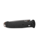 Benchmade 537SGY-03 Bailout AXIS Folding Knife 3.38" CPM-M4 Tungsten Gray Tanto Combo Blade, Black Aluminum Handles