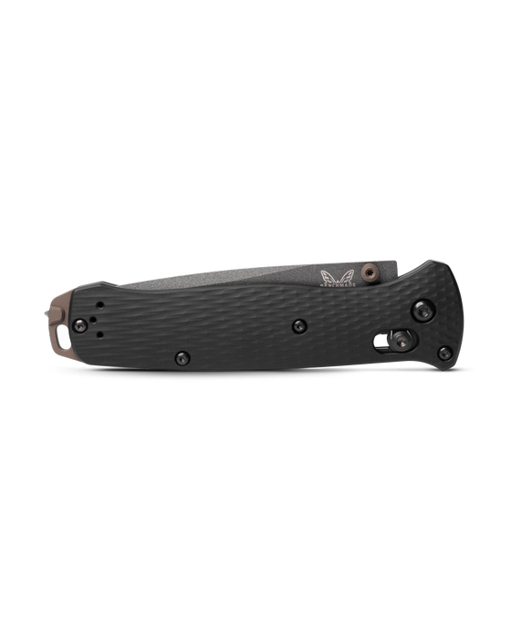Benchmade 537SGY-03 Bailout AXIS Folding Knife 3.38" CPM-M4 Tungsten Gray Tanto Combo Blade, Black Aluminum Handles