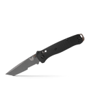 Benchmade 537SGY-03 Bailout AXIS Folding Knife 3.38" CPM-M4 Tungsten Gray Tanto Combo Blade, Black Aluminum Handles