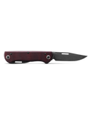 Benchmade WEEKENDER Folding Knife 2 Blades 2.97" & 1.97" CPM-S90V DLC Burgundy Canvas Micarta Handles 317BK-02