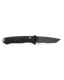 Benchmade 537SGY-03 Bailout AXIS Folding Knife 3.38" CPM-M4 Tungsten Gray Tanto Combo Blade, Black Aluminum Handles
