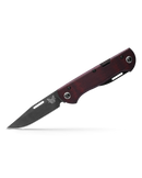 Benchmade WEEKENDER Folding Knife 2 Blades 2.97" & 1.97" CPM-S90V DLC Burgundy Canvas Micarta Handles 317BK-02