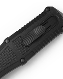 Benchmade Claymore OTF 3370SGY Tactical Knife 3.89in Serrated CPM-D2 Blade Black Grivory Handles