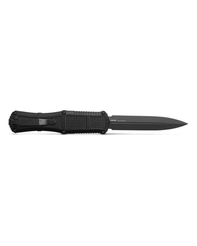 Benchmade Claymore OTF 3370GY Tactical Knife 3.89in CPM-D2 Blade Black Grivory Handles