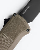 BENCHMADE SHOOTOUT DROP-POINT 5371BK-01 3.49" CPM-CRUWEAR BLACK DLC GRIVORY RANGER GREEN HANDLES