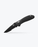 Benchmade 551SBK-S30V Griptilitan Folding Knife 3.45" Black CPM-S30V Black Grivory Handles