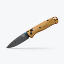 Benchmade Bugout 535BK-07 3.24" DLC Battlewash M390 Burnt Brass Aluminum Handles