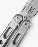 Benchmade 82 Laro Bali-Song Knife 3.60" Stonewash CPM-Magnacut Gray Titanium Handles