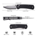 North Mountain Blade Ultra Mini 2628-BK dimensions – 2.95" blade, 6.97" overall