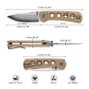 North Mountain Blade Ultra Mini 2628-BR-H dimensions – 2.95" blade, 6.97" overall