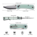 North Mountain Blade Ultra Mini 2628-JD dimensions – 2.95" blade, 6.97" overall