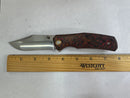 North Mountain Blade Jellyfish 4th Generation 3.5in M390 Blade Titanium Frame Ceramic Carbon Fiber Handle Red Orange