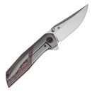 Kansept Deadite 3.52" CPM S35VN Bronze Anodized Titanium with Lava Flow Fatcarbon Bronze Red K1081A4