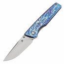 Kansept Chimera 3.15" Stonewashed CPM S35VN Titanium with Lightning Strike Finish K1096A5