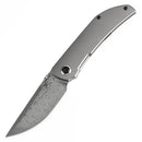 Kansept Tarkin 3.42" Damascus Bead Blasted Titanium K1078A4