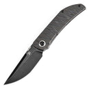 Kansept Tarkin 3.42" Blackstonewashed CPM 20CV Tiger Stripe Flamed Titanium Black Gray K1078A7