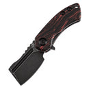 Kansept Mini Korvid 1.45" Blackwash CPM S35VN Red and Black G-mascus K3030S1