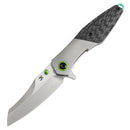 Kansept Mistaken 3.15" Satin CPM 20CV Titanium + Twill Carbon Fiber Black Plain  K1053A2